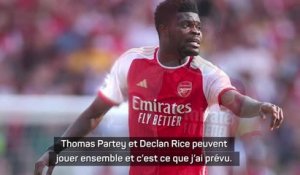 Arsenal - Arteta : "Partey et Rice peuvent jouer ensemble"