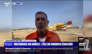 Incendies en Grèce: ce pilote de Canadair français s'apprête à décoller pour l'île de Rhodes