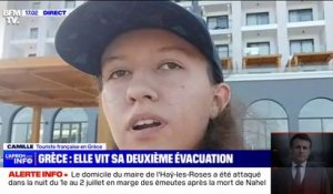 Incendies en Grèce: "On a dû longer les plages sud en marchant avec les valises", raconte Camille, en vacances à Rhodes