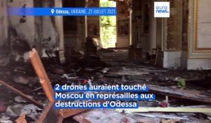 Après les frappes russes destructrices sur Odessa, des drones tombent sur Moscou