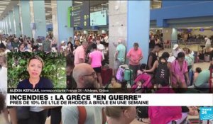 Incendies en Grèce : à Rhodes et Corfou, des milliers de touristes évécués