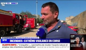 Incendie en Corse: "Il ne faut pas baisser la garde, il faut rester mobilisés", pour Hyacinthe Vanni, président du SDIS en Haute-Corse