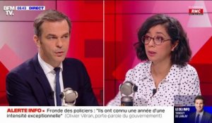 Émeutes, manifestations et violences: "Les policiers, les gendarmes, les pompiers ont connu une année inédite" affirme Olivier Véran