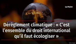 Dérèglement climatique : « C’est l’ensemble du droit international qu’il faut écologiser »