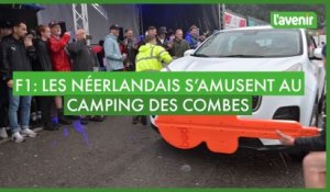 Les Néerlandais mettent l'ambiance au camping des Combes lors de la Formule 1