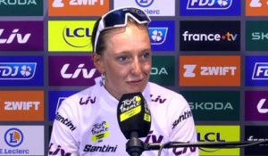 Tour de France Femmes 2023 - Cédrine Kerbaol : "Ce maillot blanc, c'est la dernière fois que je peux le porter donc j'en profite et c'est cool"
