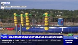 Saint-Maximin-la-Sainte-Baume: une structure gonflable s'envole dans un parc d'attractions