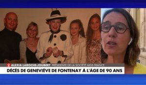 Alexia Laroche-Joubert sur le décès de Geneviève de Fontenay : «C’était un phare dans la nuit»