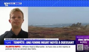 Finistère: "On a été surpris par le caractère inédit de la tempête" avoue Jean-Raphaël Leclère (pompier)