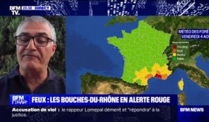 Risque d'incendies dans les Bouches-du-Rhône: "On a des arrivées massives de colonnes extra-départementales pour épauler les secours locaux", indique le lieutenant Patrick Chavada