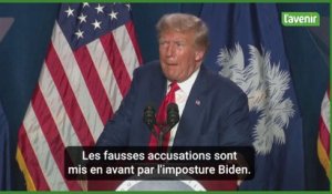 Trump dénonce les "fausses" accusations et qualifie Biden de président "corrompu"