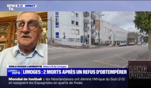 Limoges: "C'est une grande tristesse de perdre deux jeunes", réagit le maire Emile Roger Lombertie (LR)