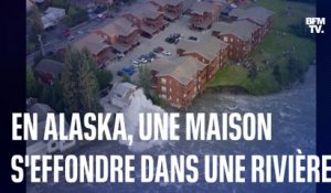 En Alaska, une maison s'effondre dans une rivière à cause d'inondations record