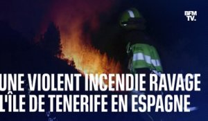 Un incendie "hors de contrôle" ravage l’île de Tenerife aux Canaries