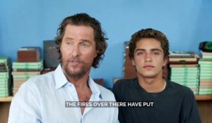Hawaï: L’acteur Matthew McConaughey finance un avion chargé de produits de première nécessité pour venir en aide aux sinistrés après les incendies meurtriers - VIDEO
