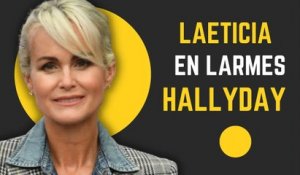 Laeticia Hallyday émue aux Larmes devant la Tombe de Johnny