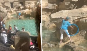 Italie : une touriste remplit sa gourde dans la fontaine de Trevi et choque les internautes