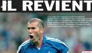   : ' '    ́ '   ! C'était il y a 18 ans, Zinedine Zidane jouait son premier match depuis son retour en EDF !Quel souvenir avait de la Grande Coupe du Monde de Zizou ? 