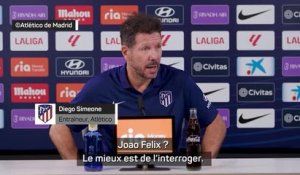 Atlético - Simeone sur un départ de Joao Felix au Barça : "Posez-lui la question directement"