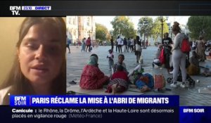 Migrants devant l'Hôtel de ville de Paris: "C'est à l'État qu'on demande de faire respecter la loi", explique Océane Marache (coordinatrice pour l'association Utopia 56)