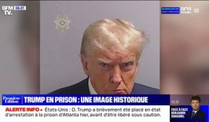 "Mugshot": une photo judiciaire historique de Donald Trump après un bref passage en prison