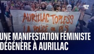 Aurillac: une femme verbalisée pour s'être promenée seins nus, la manifestation de soutien dégénère
