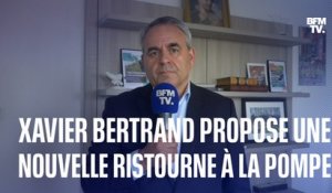 Xavier Bertrand propose une nouvelle ristourne à la pompe