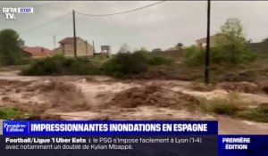 Routes coupées, villes confinées: les images d'impressionnantes inondations en Espagne