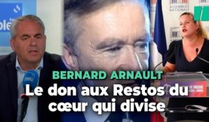 Don de Bernard Arnault aux Restos du coeur : la gauche relativise le geste