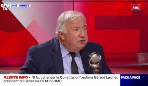 Port de l'abaya: "Je soutiens l'interdiction, l'école ne peut pas être l'otage de toutes les formes de séparatisme" déclare Gérard Larcher, président du Sénat