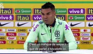 Brésil - Casemiro : “Un manque de respect que de parler d’Ancelotti ici”
