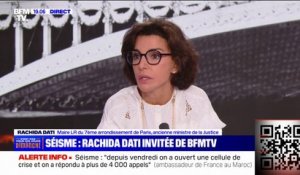 Rachida Dati: "J'ai une pensée pour ces Marocains qui résistent, qui sont solidaires"
