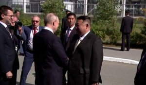 Russie : Les images de la rencontre entre Vladimir Poutine et Kim Jong-un (vidéo)