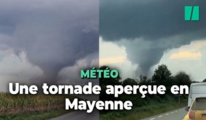 Les images d’une tornade impressionnante en Mayenne