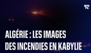 Algérie: les images des incendies en Kabylie