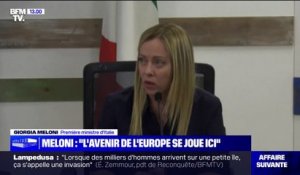 Lampedusa: "L'avenir de l'Europe se joue ici", a déclaré Giorgia Meloni, Première ministre d'Italie