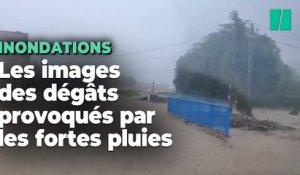 Les images des dégâts des pluies diluviennes dans l'Ardèche et la Drôme