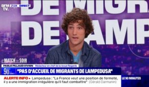 Pas d'accueil de migrants de Lampedusa en France: "Je trouve ça honteux et ça génère une douleur. Je ne reconnais plus mon pays", affirme Pablo Pillaud-Vivien
