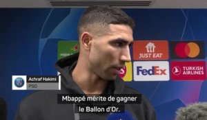 PSG - Hakimi : “Mbappé mérite de gagner le Ballon d’Or”