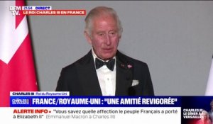 Charles III à Emmanuel Macron: "Nos pays sont unis contre l'oppression et soutiennent les plus vulnérables, notamment ceux qui subissent les effets dévastateurs des catastrophes naturelles ou des conflits"
