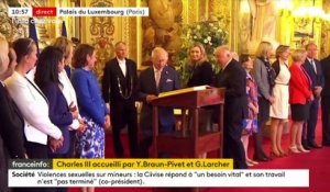 Visite de Charles III en France: Regardez l'arrivée du Roi au Sénat avant son discours devant les parlementaires français, au 2e jour d'une visite d'Etat - VIDEO