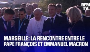 Marseille: les images de la rencontre entre le pape François et Emmanuel Macron