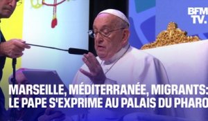 Marseille, Méditerranée, migrants: le discours du pape Français au palais du Pharo