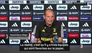 Juventus - Allegri : “L'objectif est d'être dans les quatre premiers en fin de saison”