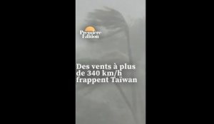 Des vents à plus de 340 km/h enregistrés à Taïwan au passage du typhon Koinou
