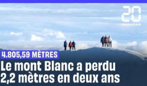 Le mont Blanc a perdu plus de deux mètres en deux ans