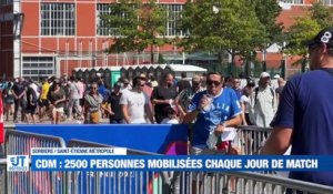À la Une:  2 500 personnes mobilisées sur la Coupe du Monde de Rugby à Saint-Étienne /  Une nouvelle manifestation le 13 octobre / Lorette Charpy remporte l'argent en équipe / Une murder party au palais de justice.