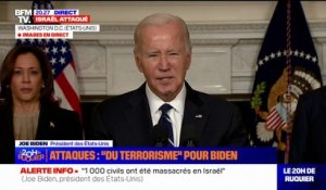 Joe Biden: "Israël a le droit de répondre et le devoir de riposter à ces attaques odieuses"