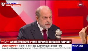 Propos du NPA sur Israël: "La justice est saisie", affirme Éric Dupond-Moretti