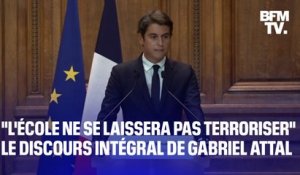 Prix Samuel Paty: le discours intégral de Gabriel Attal